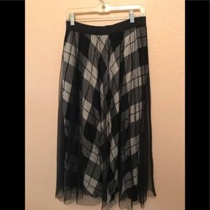 Mason Jules Plaid Long Skirt